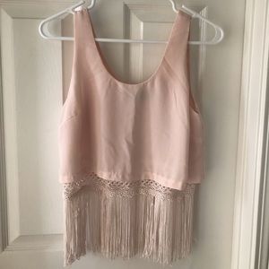 Nordstrom (ASTR) pink crop top XS